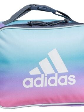 Adidas Foundation Insulated Lunch Bag Real Pink Blue Sundown Gradient Multicolor